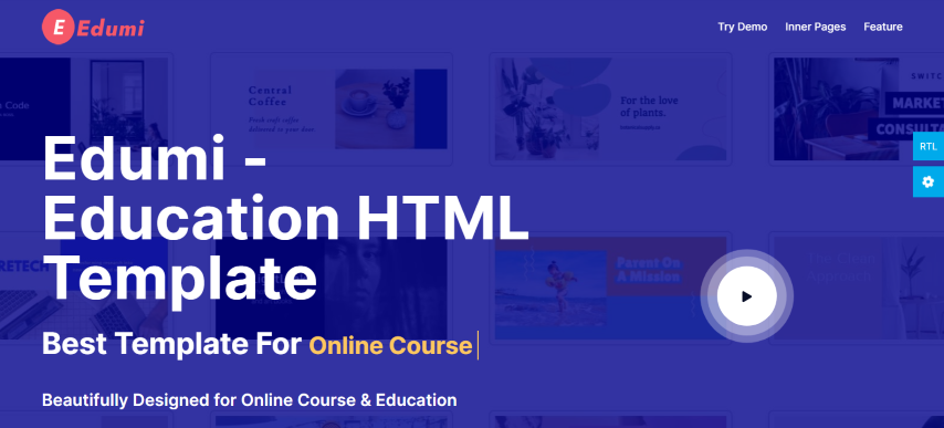 Edumi - Education And LMS HTML Template