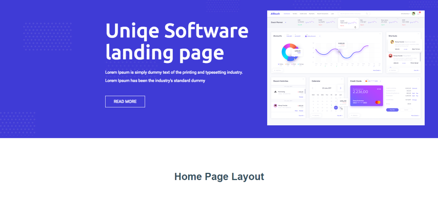 Softwareall - Software landing Page HTML And Sass Template