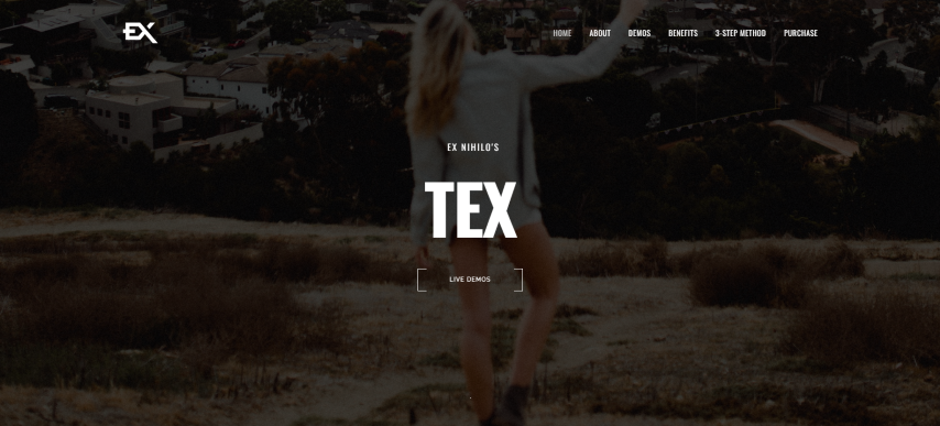 Tex - Creative One Page Portfolio Template