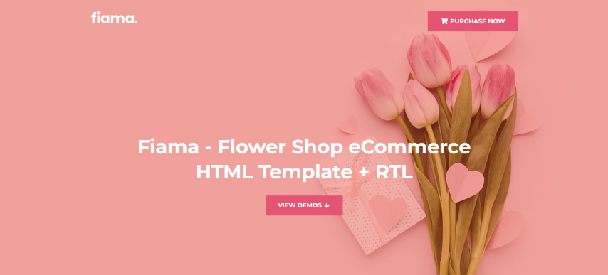 Fiama - Flower & Florist Shop eCommerce Bootstrap Template