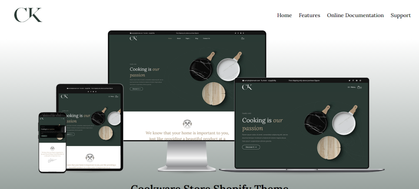 Cooky - Kitchen Furniture Shopify Theme