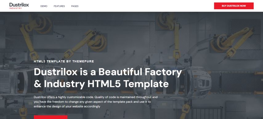 Dustrilox - Factory & Industry HTML5 Template