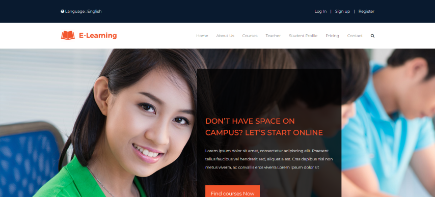 E-LEARNING - Online Education Bootstrap HTML Template