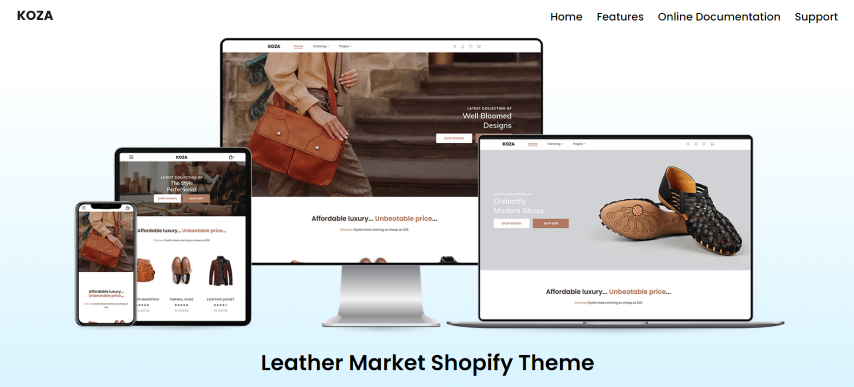 Koza - Leather Market Premium Shopify Theme