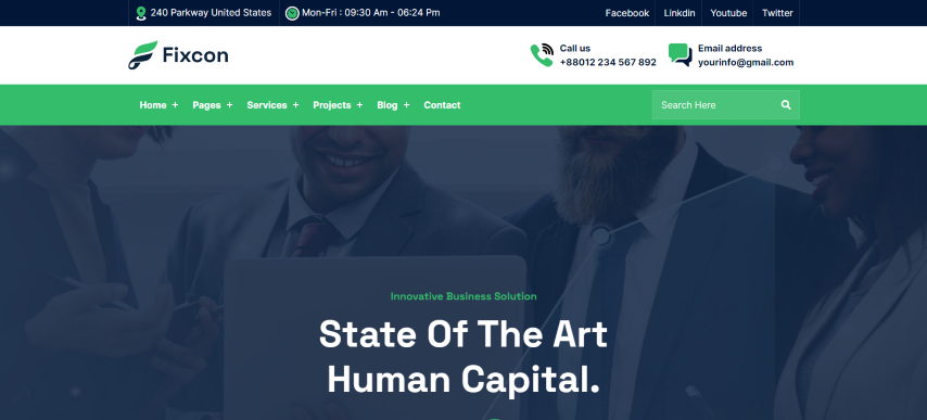 Fixcon - Business And Consulting HTML Template