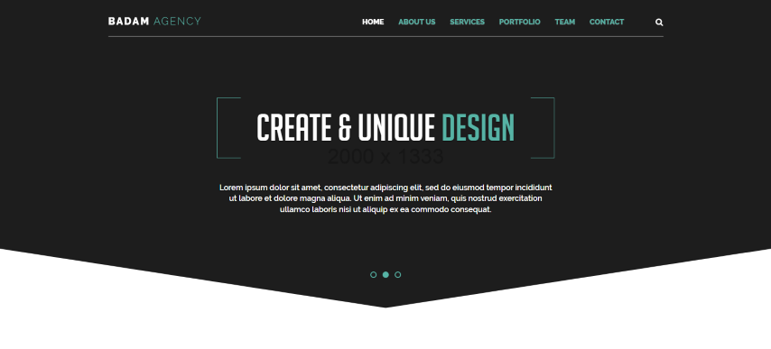 Badam Agency - Landing Page Template