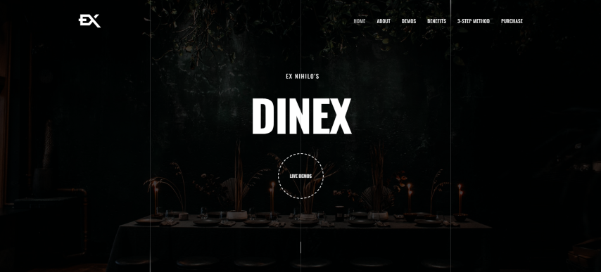 Dinex - One Page Restaurant Template