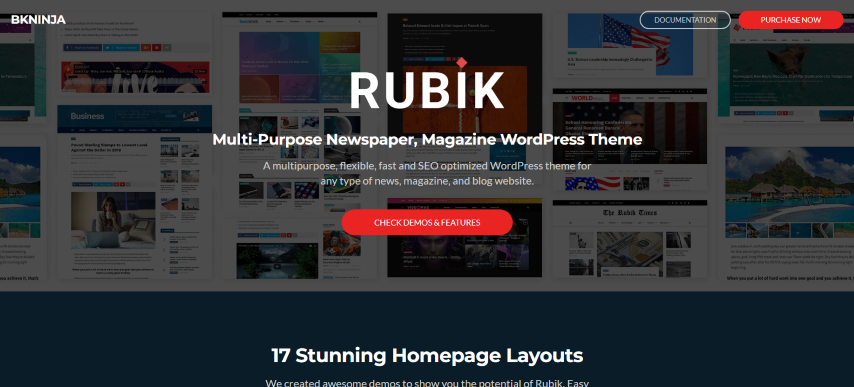 Rubik v2.7 - A Perfect Theme for Blog Magazine Website