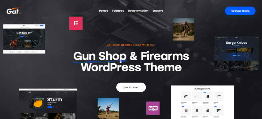 Gat v1.0 - Gun & Weapon Store WordPress Theme