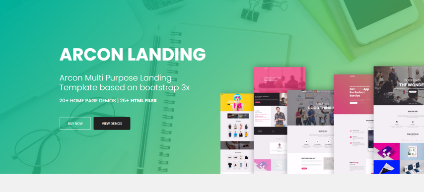 Arcon Studio - Multi Purpose Marketing Landing Page Template