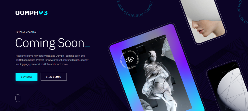 Oomph - Coming Soon & Landing Page Template