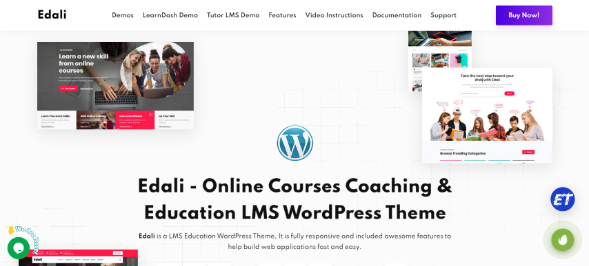 Edali v4.3 - Education LMS & Online Courses WordPress Theme