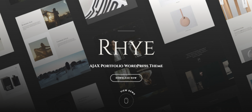 Rhye v2.9.7 – AJAX Portfolio WordPress Theme