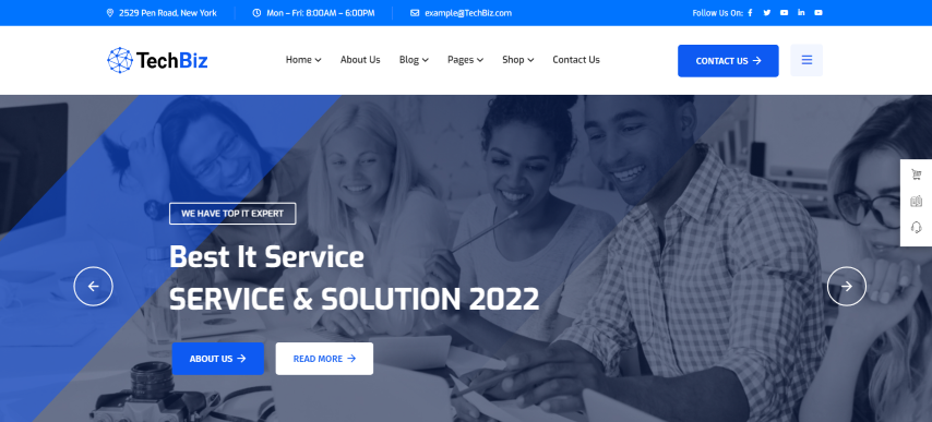 Techbiz v2.0 - Multipurpose IT Solution & Business Consulting WordPress Theme