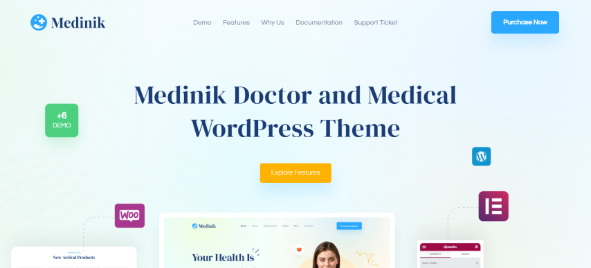 Medinik v1.2.1 - Doctor & Medical WordPress Theme