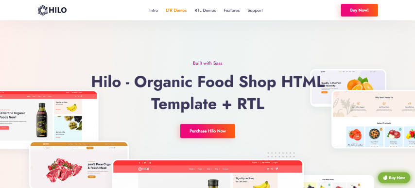 Hilo v1.3 - Organic Food eCommerce Shop HTML Template