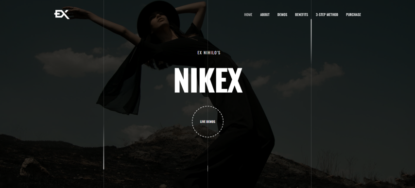 Nikex - One Page Portfolio Template