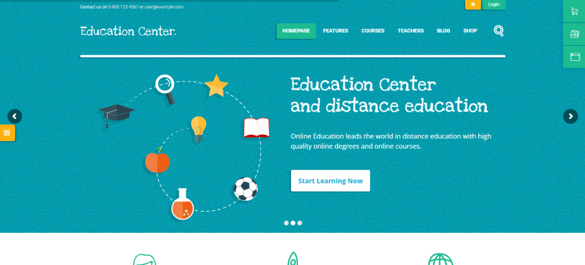 Education Center v3.6.4 - LMS Online University & School Courses Studying WordPress Theme