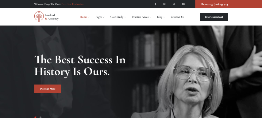 Lowlead v1.0.0 - Attorney & Lawyers WordPress Theme