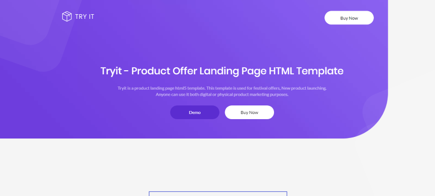 Tryit v1.3 - Product Offer Landing Pages HTML Template