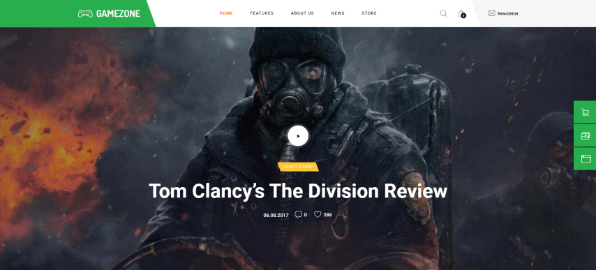 Gamezone v1.1.4 - Gaming Blog & Store WordPress Theme