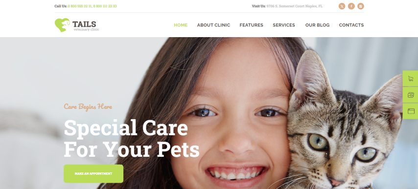 Tails v1.4.5 - Veterinary Clinic, Pet Care & Animal WordPress Theme + Shop