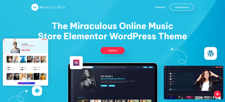 Miraculous v1.2.0 - Online Music Store WordPress Theme