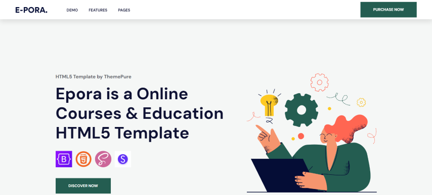 Epora v1.0 - Online Courses & Education HTML5 Template