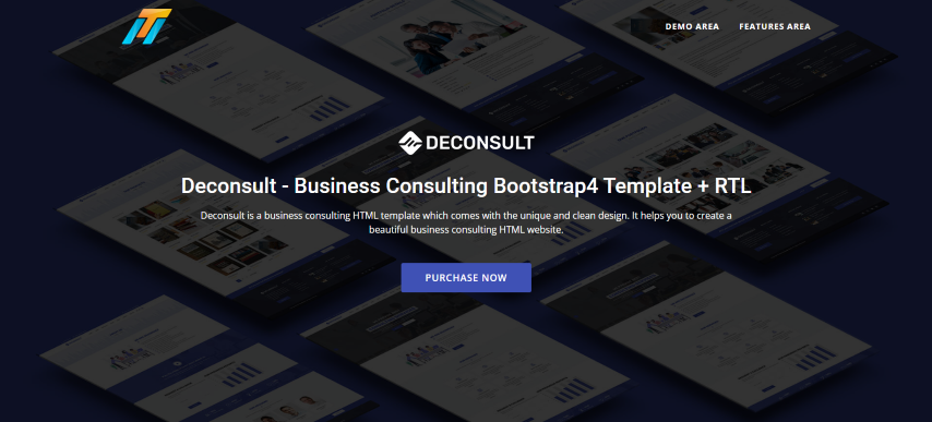 Deconsult v2.0 - Business Consulting Bootstrap4 Template + RTL