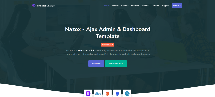 Nazox v1.0 - Ajax Admin & Dashboard Template