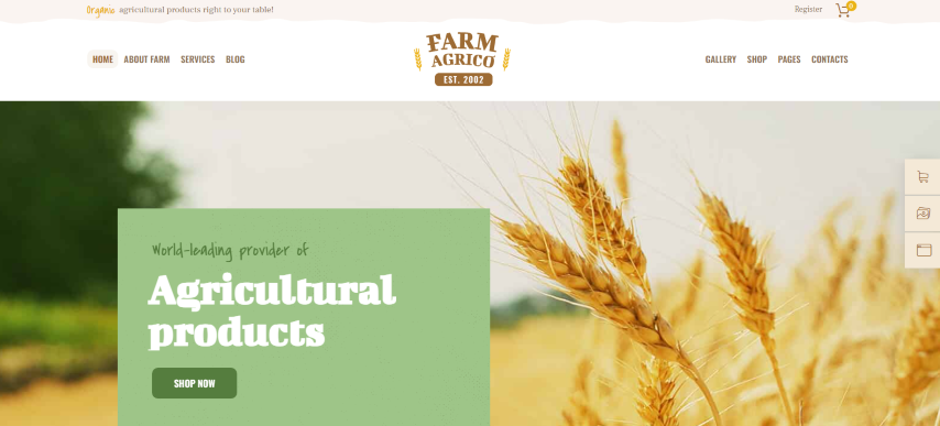 Farm Agrico v1.3.4 - Agricultural Business WordPress Theme