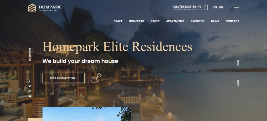 Hompark v1.1.2 - Real Estate & Luxury Homes Theme
