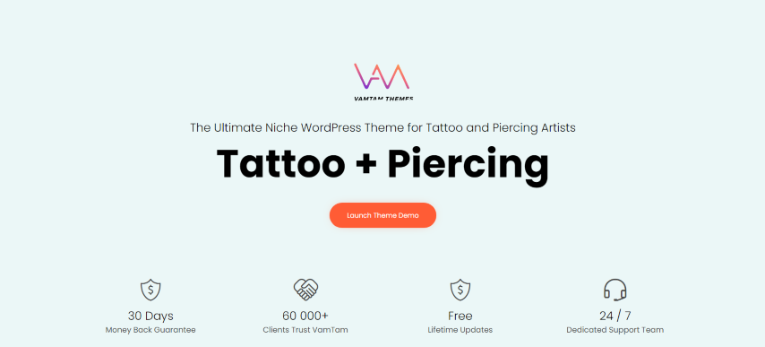 Tattoo v16.7 - WordPress Theme