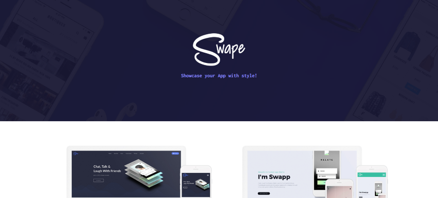 Swape v2.1.1 - App Showcase & App Store Theme