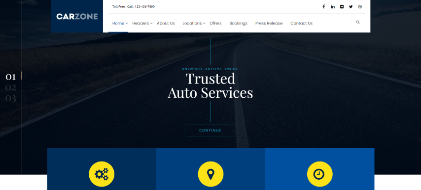 Car Zone v3.7 - Towing & Repair WordPress Theme