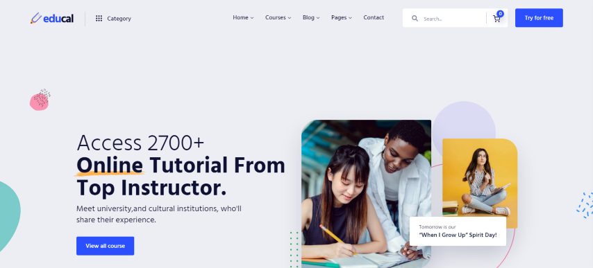 Educal – Online Course and Education React, Nextjs Template - 23 June 2022