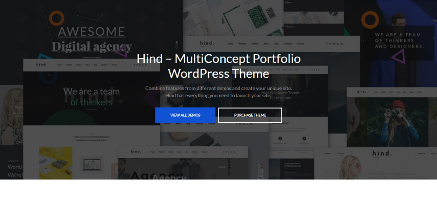 Hind v2.4.1 - Multi-Concept Portfolio & Photography WordPress Theme