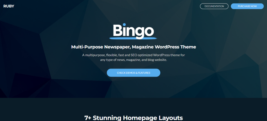 Bingo v3.2 - Multi-Purpose Newspaper & Magazine Theme