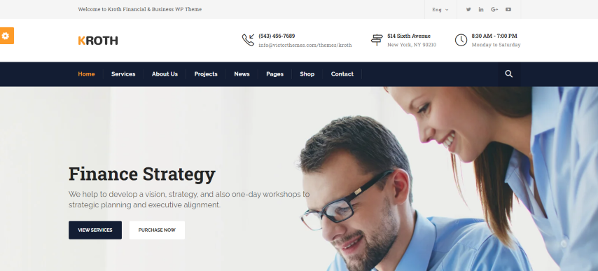 Kroth v2.0.0 - Business/Consulting WordPress Theme