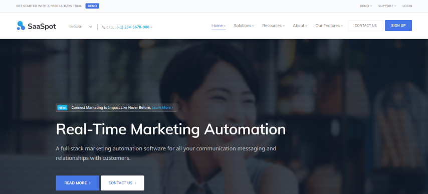 SaaSpot v1.9.0 - SaaS Marketing Automation WordPress Theme