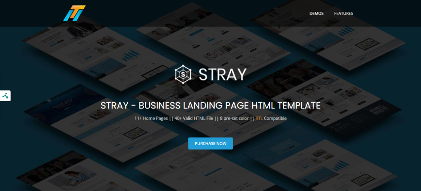 Stray v2.0 - Business Landing Page HTML Template with RTL