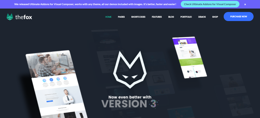 TheFox v3.9.19 - Responsive Multi-Purpose WordPress Theme