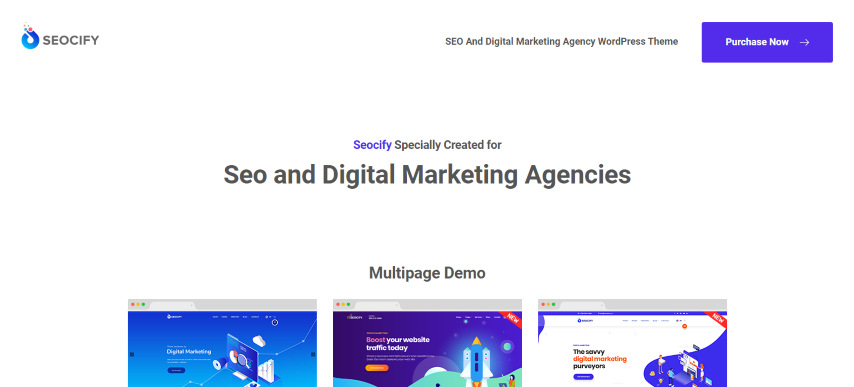 Seocify v3.6 - SEO And Digital Marketing Agency