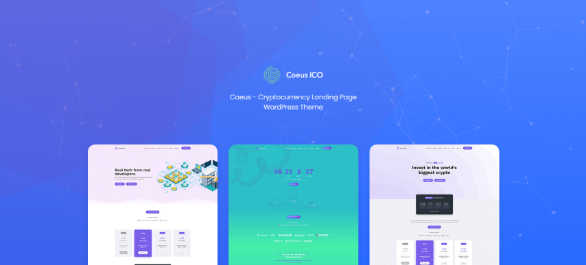 Coeus v1.1.6 - Cryptocurrency Landing Page Theme