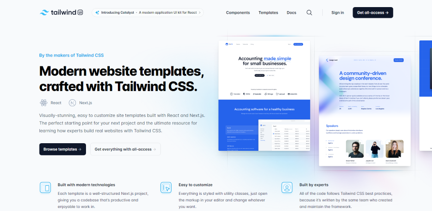 Tailwind UI Templates Pack - Updated