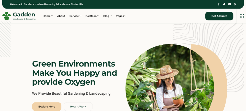 Gadden v1.0 - Garden & Landscaping React NextJs Template