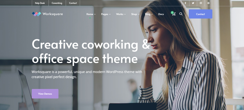 Worksquare v1.12 - Coworking and Office Space WordPress Theme