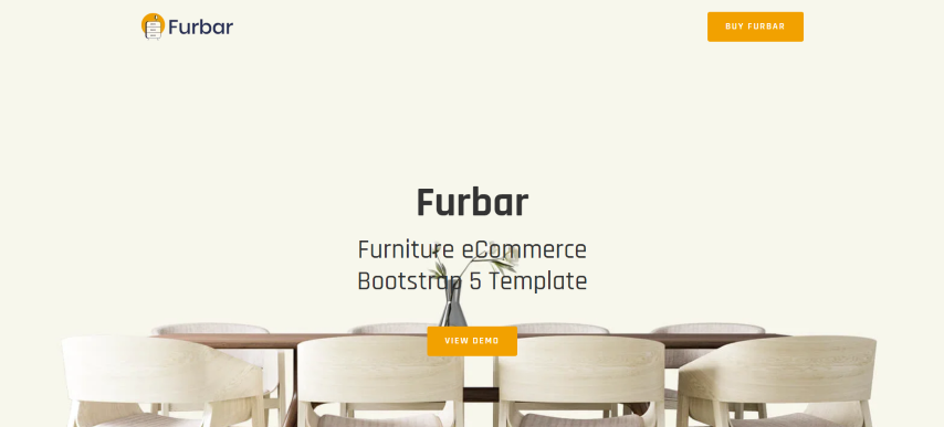 Furbar - Furniture eCommerce Bootstrap 5 Template