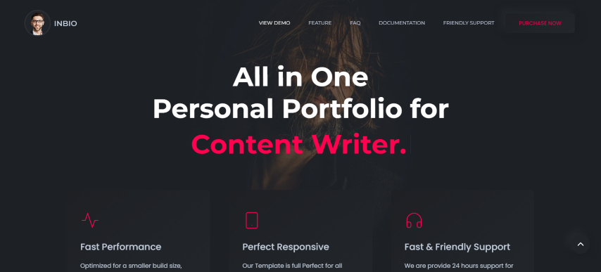 InBio v1.5 - Personal Portfolio Gatsby.js Template