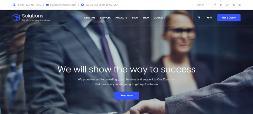 Solutions v1.0 - Multipurpose Business Consulting Services HTML Template